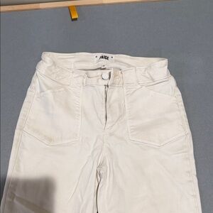 PAIGE Off-White High-Rise Jeans